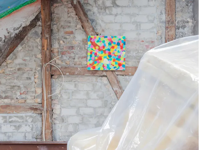 Installation view Fiction paining, gig #1 / attic 