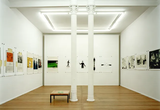 English language works, installation view Künstlerhaus Bethanien, Bertlin