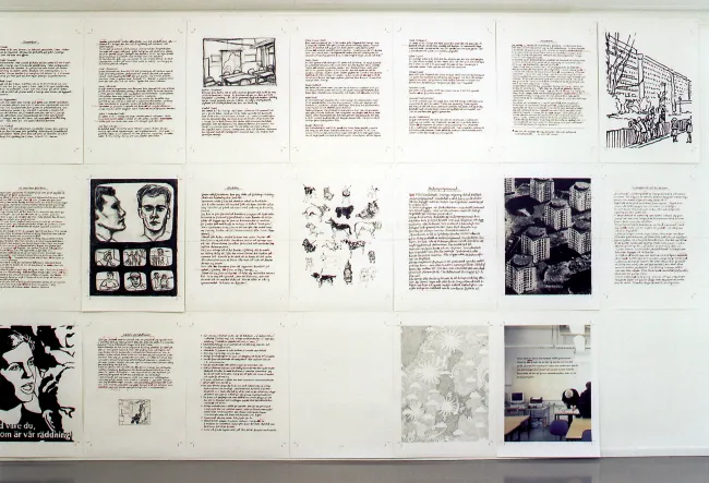 Svenska för Invandrare: Installationview Akershus Kunstnersenter Lillestrøm, Norwegen