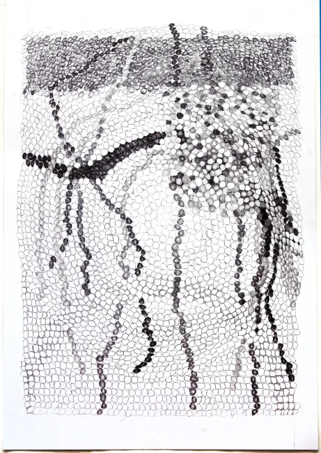 Shoya Insights 1 (2021), Bleistift auf Papier, 100x70cm